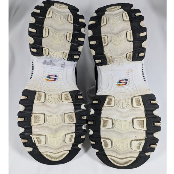 Skechers D'Lites Womens Summer Fiesta Black Rainbow Lace Up Sneaker Size 6.5 - Picture 7 of 10